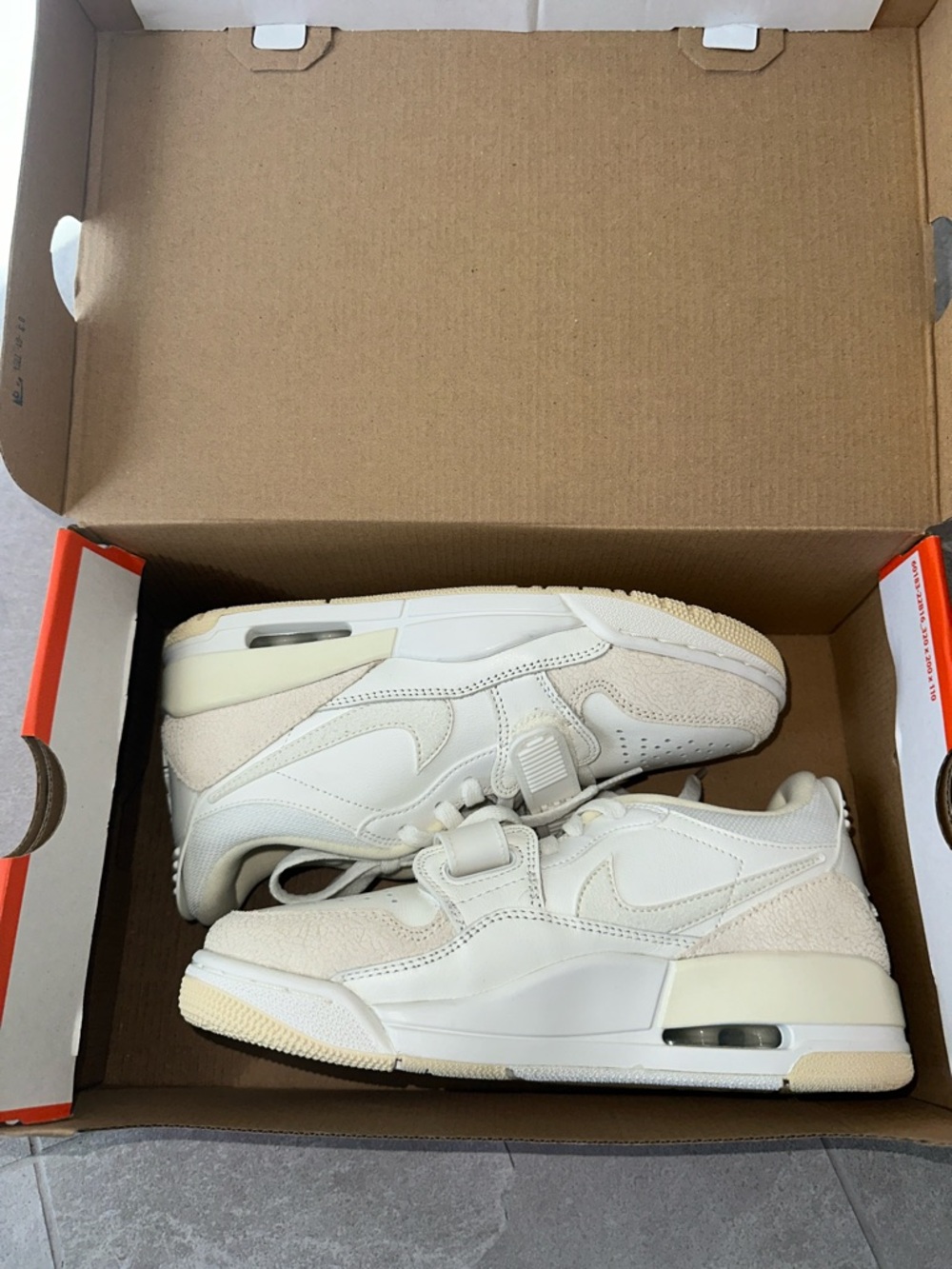 Nike Kids Cream and White Low-Top Sneakers